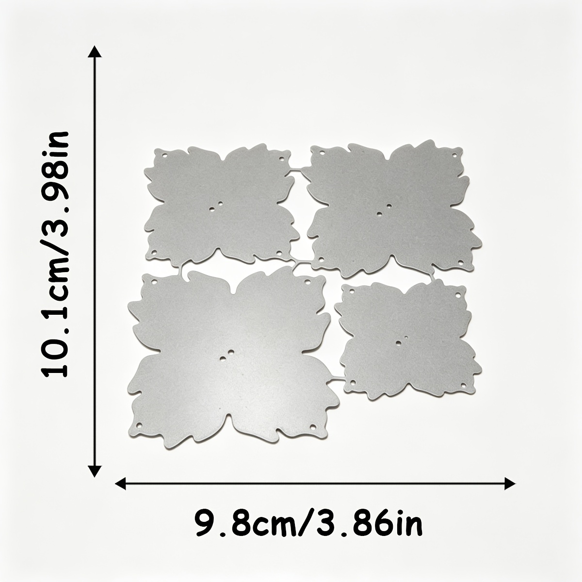 TEMU 1pc Matrices de découpe en métal fleur - outils de scrapbooking et de fabrication de cartes à fleurs pour invitations, albums, décorations