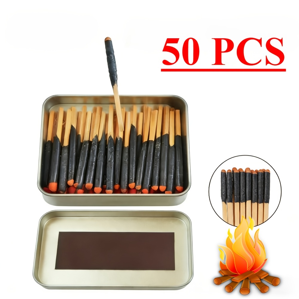 TEMU 50pcs Camping Hiking Jungle Survival Outdoor Matches