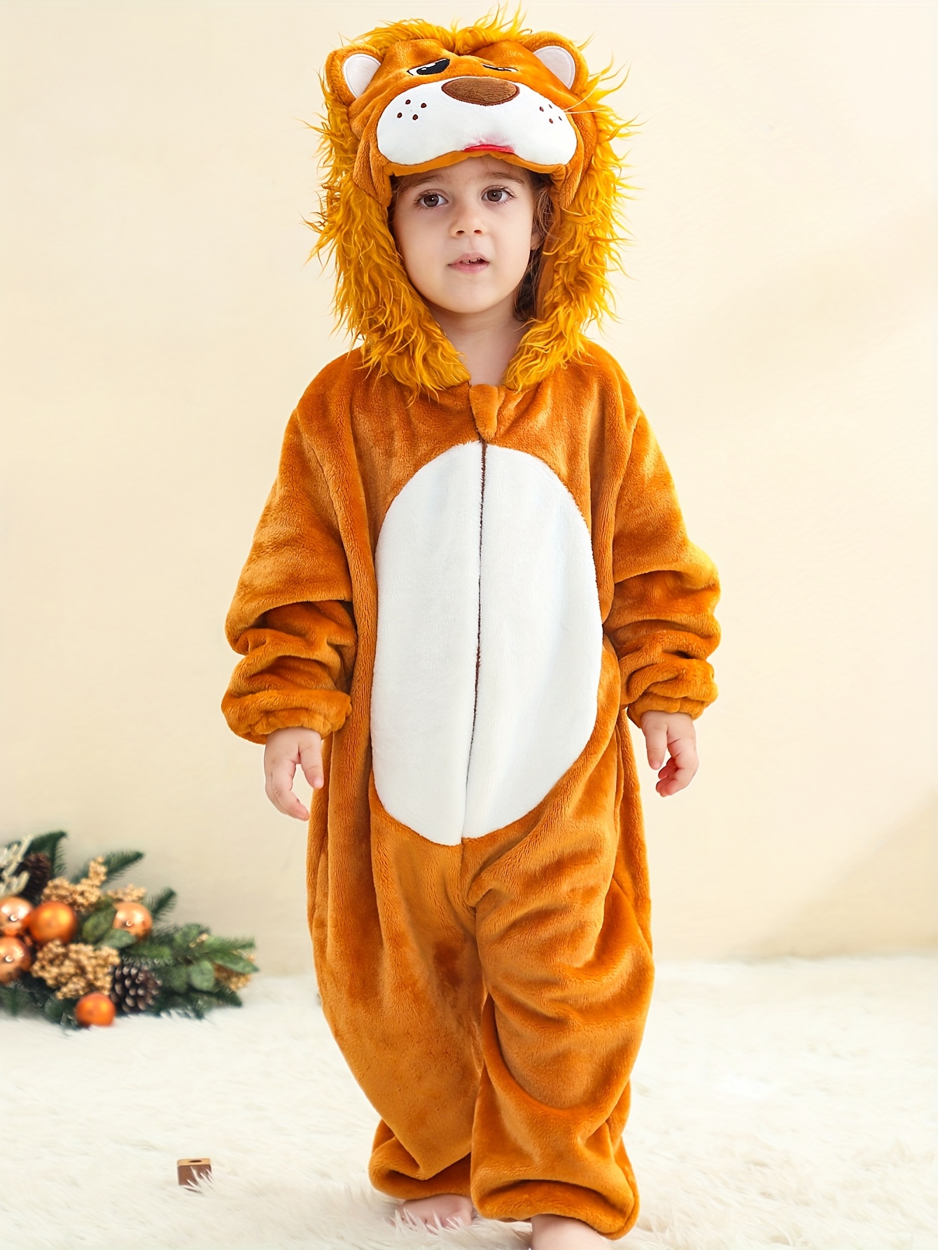 Lion Costume Warm Infant Halloween Costumes Baby In Animal Costume