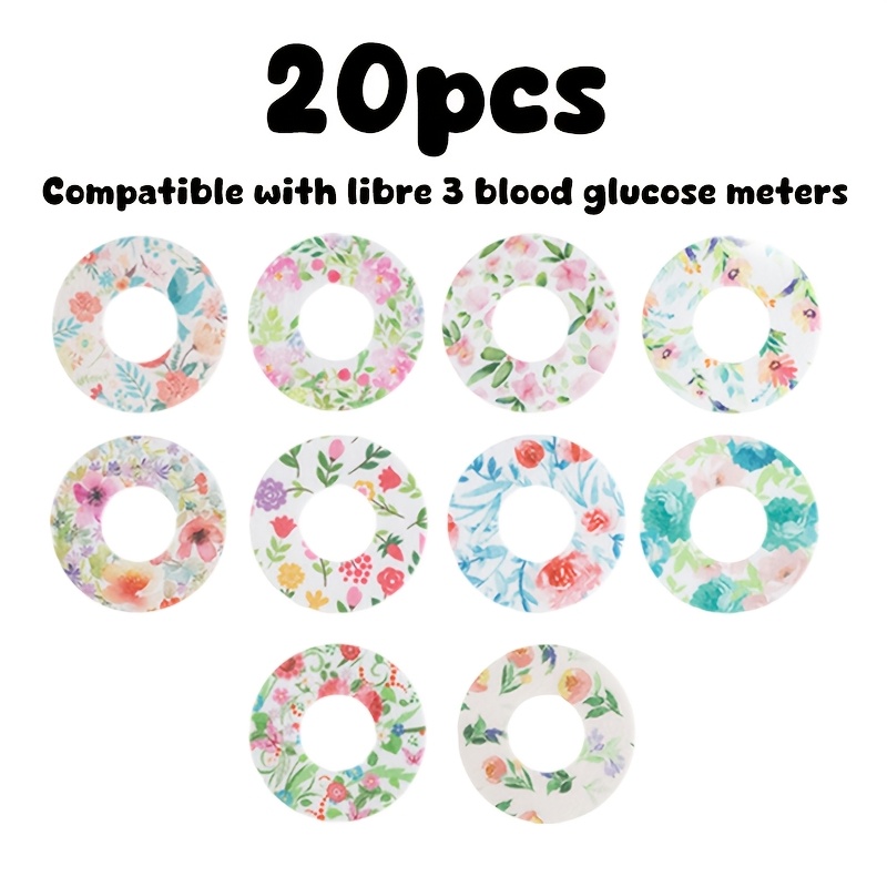 20pcs Over Patches For Libre 3/ G7, Waterproof Continuous Monitor Patch, Secure Comfortable Sensor Adhesive Covers For Active , Sweat-resistant Durable