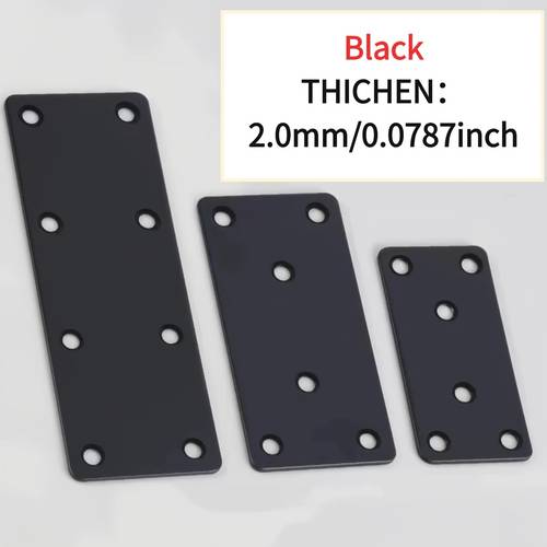 5pcs straight pieces i shaped straight piece connectors with screws thickened material 3 specifications suitable for cabinet bed frame furniture repair home board assembly hardware additions