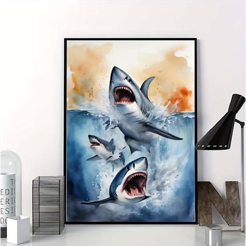 

Diamond Painting Art " Shark" Series 2024 Full Diamond Painting Mosaic 5d Diy Stitch Kit Diamond Painting Art Home Decor