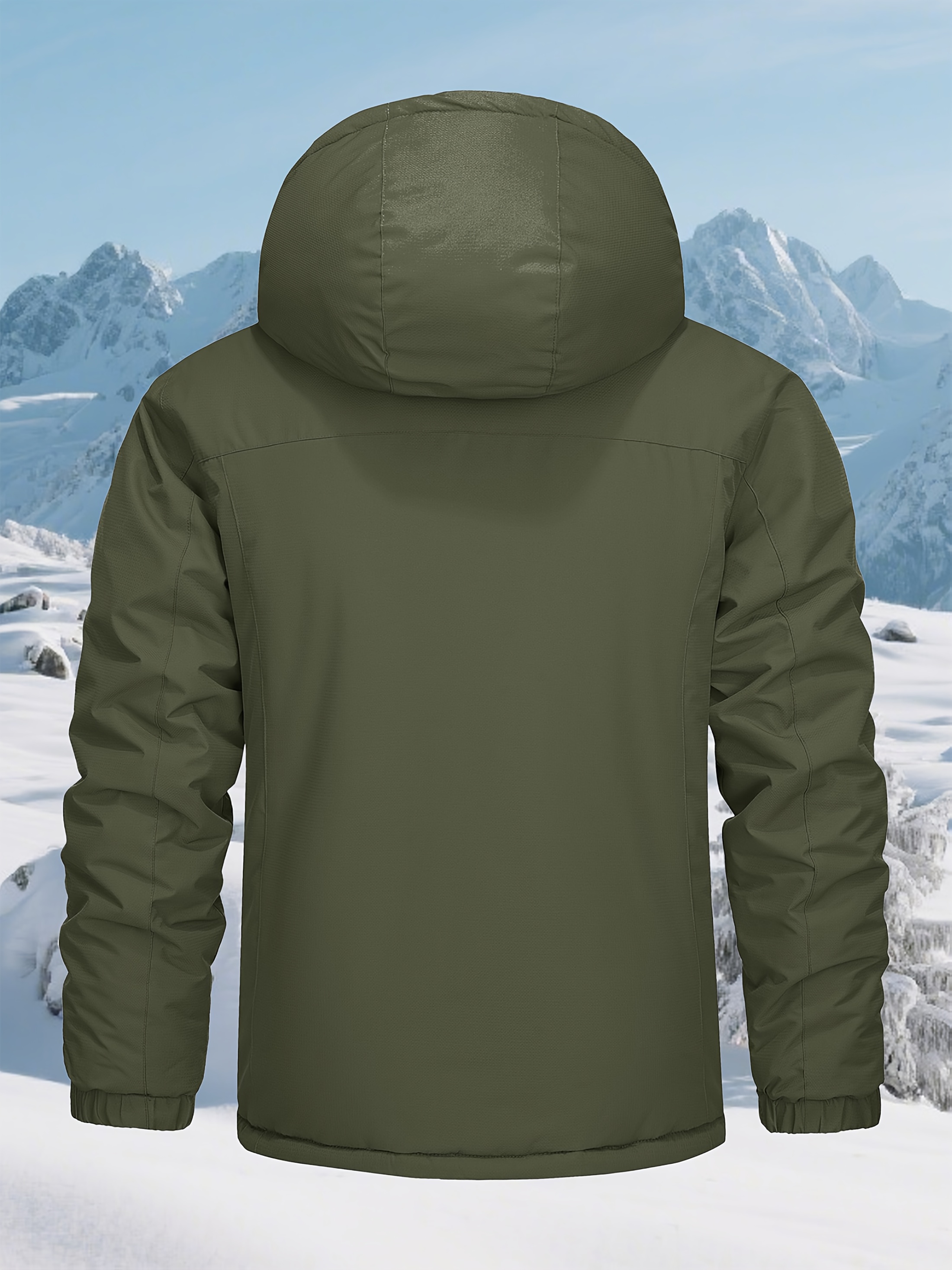 Men's Windproof Fleece Lined Ski Snowboard Jacket