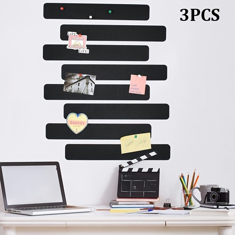 TEMU Juego de 3 piezas de fieltro decorativo en colores surtidos aleatorios, ideal para tableros de corcho de fieltro en paredes - Adecuado para