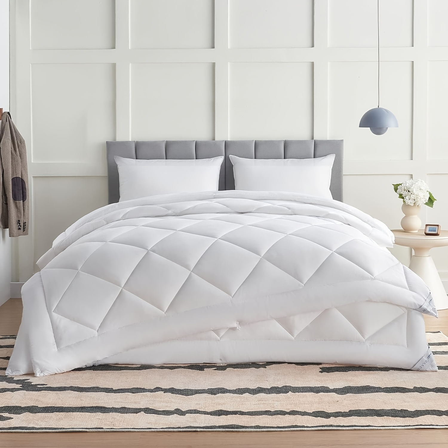 Image of 2pcs Duvet Set, Summer Duvet And Warm Duvet Combination, 200 G/m² And 300 G/m², Used Separately, Polyester Duvet, , 90° Machine Washable