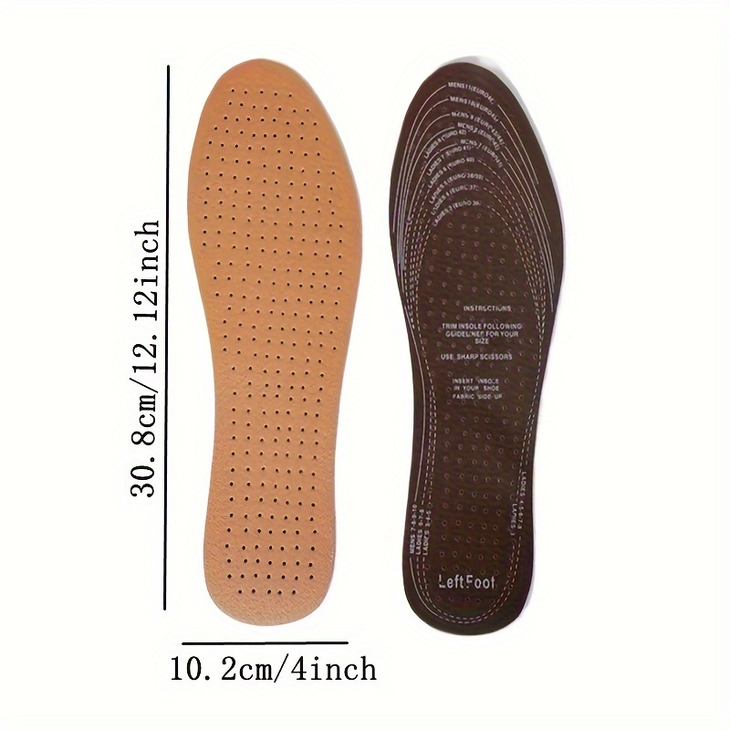 Image of A Pair Of, Comfortable, And Breathable Insoles For Shoes, Suitable For Men And Women, Designed As Replacement Inner Soles