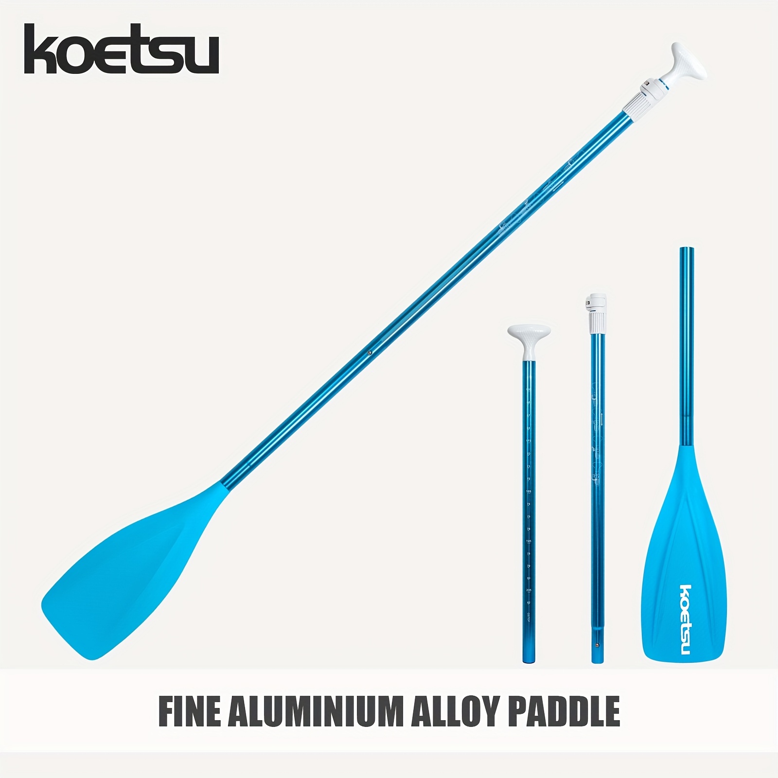 Premium Aluminum Alloy Paddle with Streamlined Wave Pattern