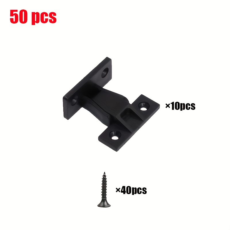 E-shop 50 Stück Push-In-Befestigungen, Press-In-Panelclips, Schnellverbinder und Möbel-Panelverbinder, geeignet für Küchenschränke, Kleiderschränke,