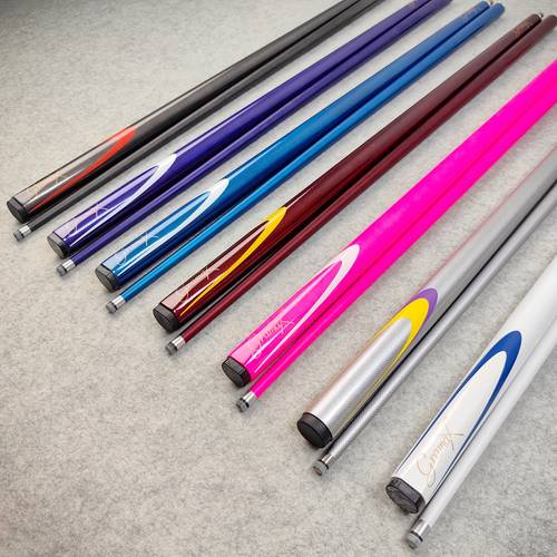 queue de billard anglaise -en-un en fibre de avec petite pointe, inclut 2 pointes et 2 bâtons de craie, disponible en plusieurs couleurs