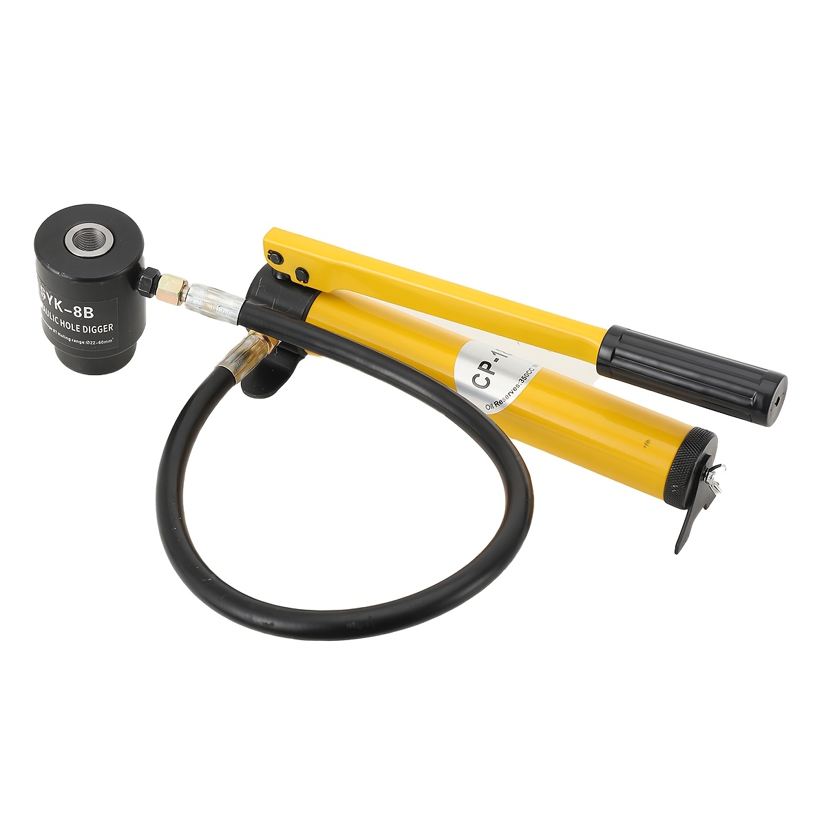 Image of 10 Hydraulic Sheet Set, Hydraulic Metal Punch Punch Kit Pump, Φ22mm, Φ27.5mm, Φ34mm, Φ43mm, Φ49mm, Φ60mm Dies