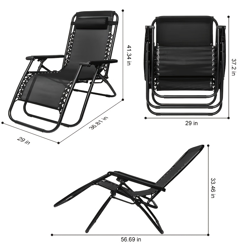 Image of Folding Lounge Chair, Sunshade Canopy, Breathable Net Fabric, Thick Elastic Rope-woven Seat, Summer Chair With Thick And Comfortable Headrest, Balcony Camping Dual-use Leisure Chair
