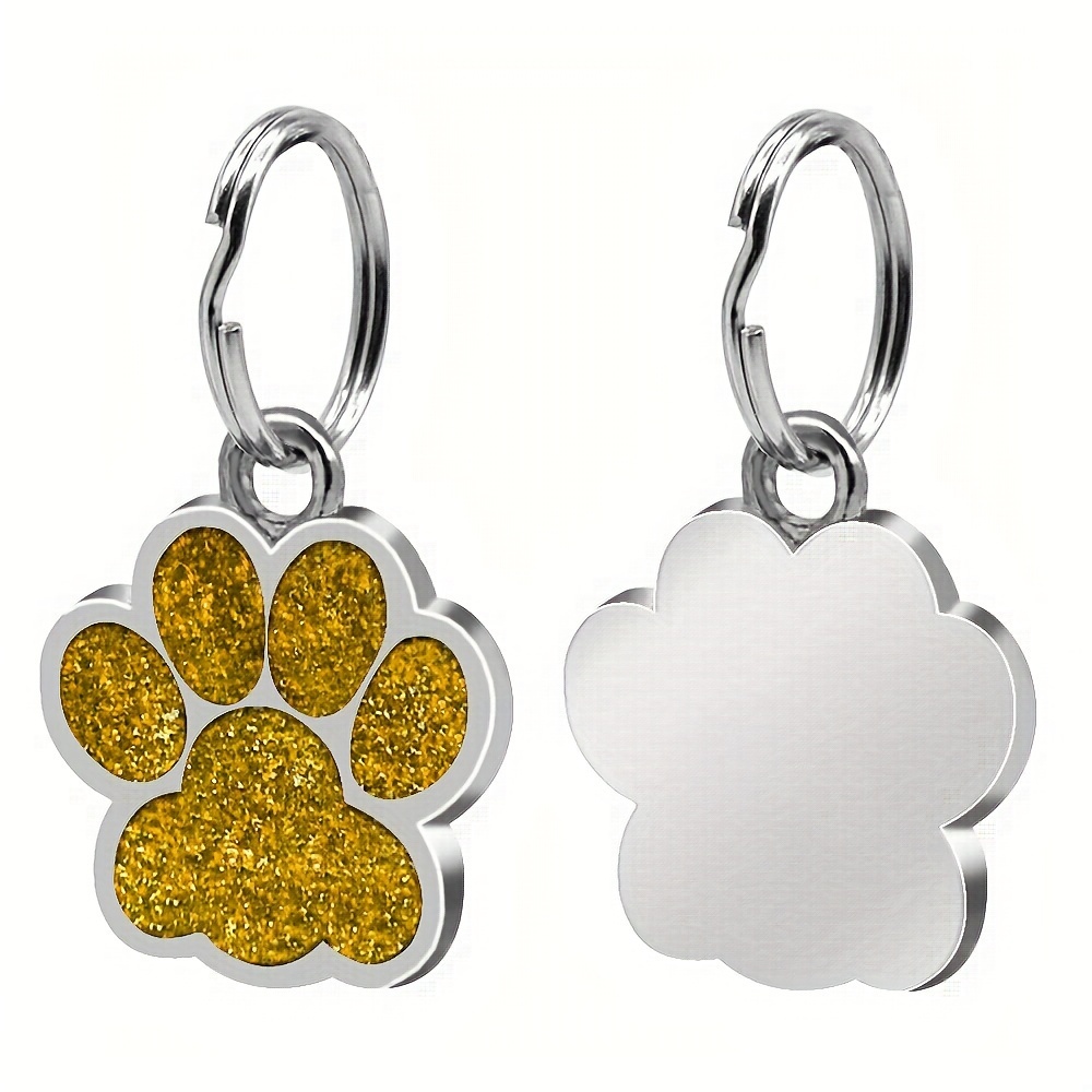 Herz- Und Pfoten-Charm-Anhänger Mit Strasssteinen – 3 X 2 Cm, Für Halsbänder Von Hunden & Katzen