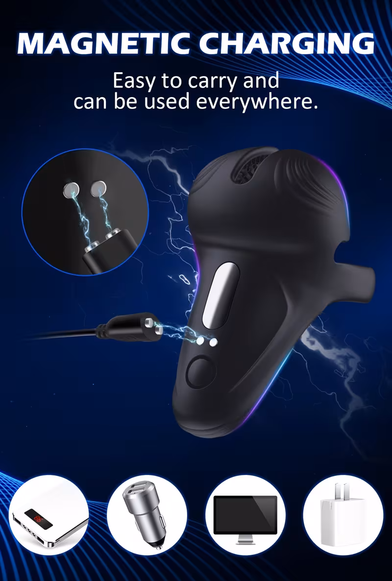 1pc mens vibrating ring adjustable silicone ring with 10 strong vibration used for and male vibrating ring adult and gaming adult toys Product details 2