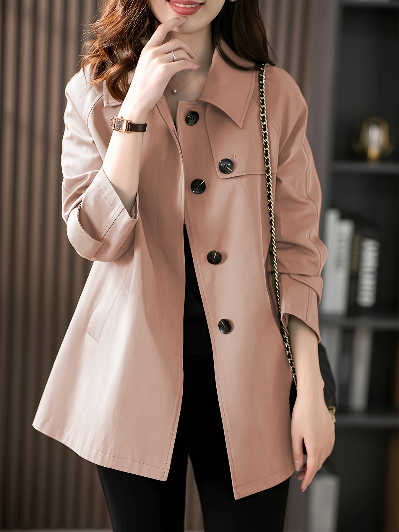 trench coats women sold on Temu United States