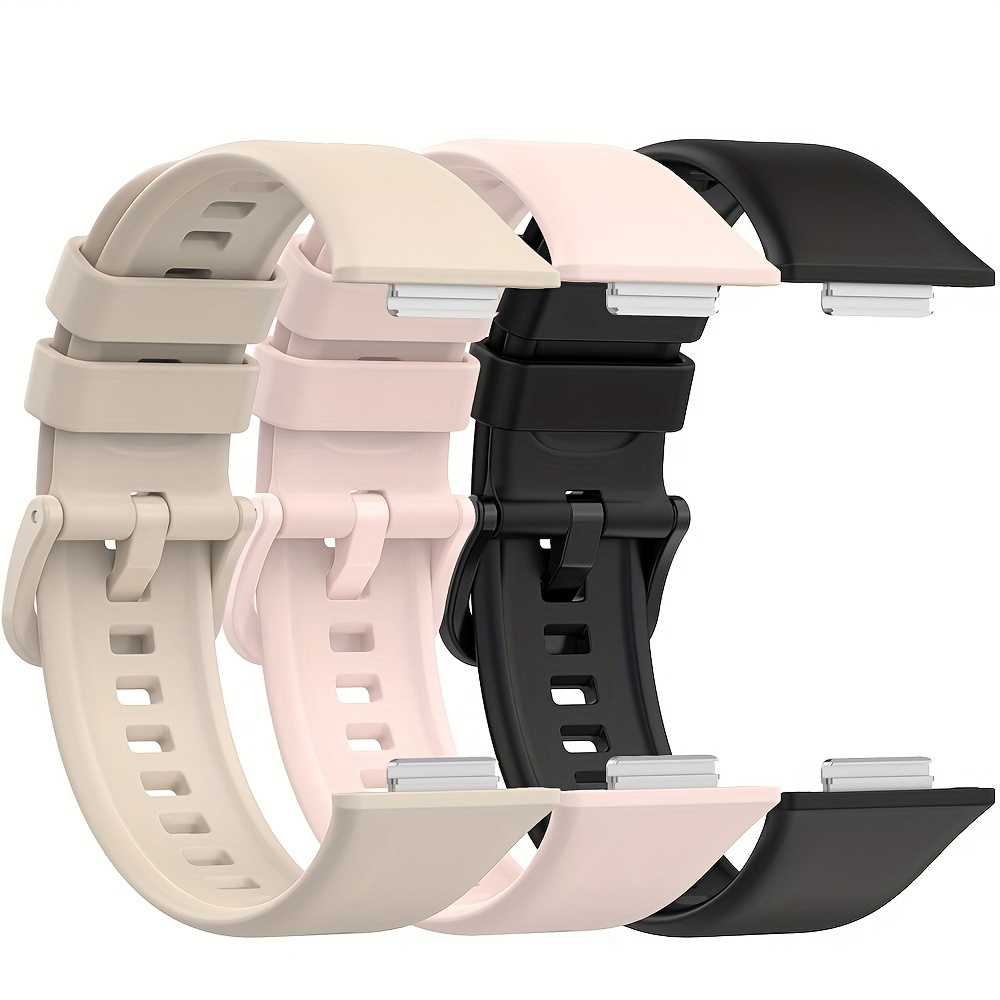 Correa compatible con Huawei Watch Fit 2 Active/Classic/Elegante, correa de  silicona suave de repuesto para Huawei Watch Fit2 para mujeres y hombres