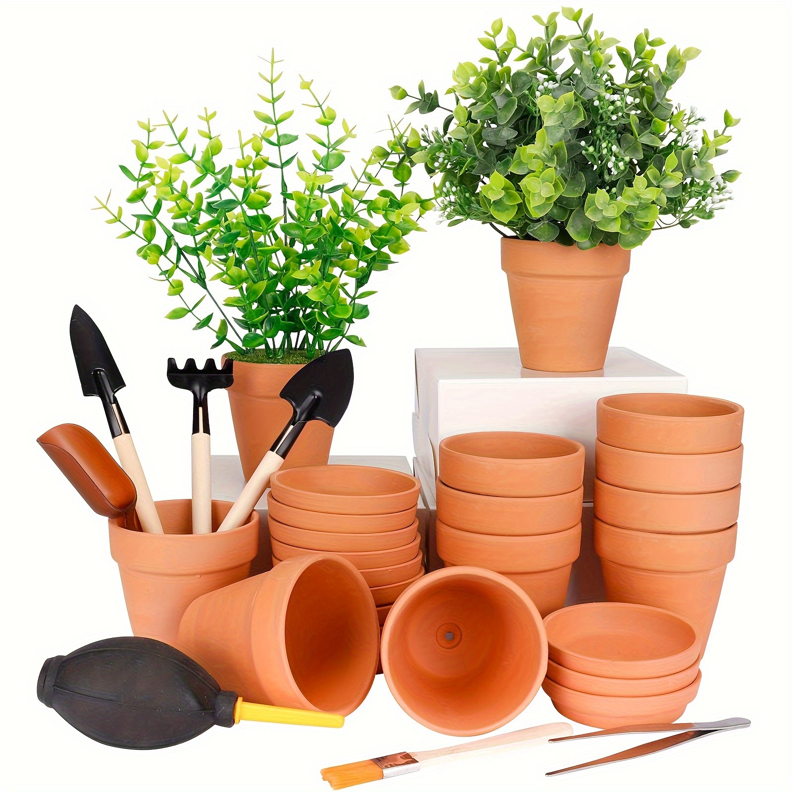 

12 Pcs 3 Inches Clay Pots For Plants, Terracotta Pots, Mini Plant Pots For Succulent Display, Indoor, Outdoor, Home, Office, Wedding Decor