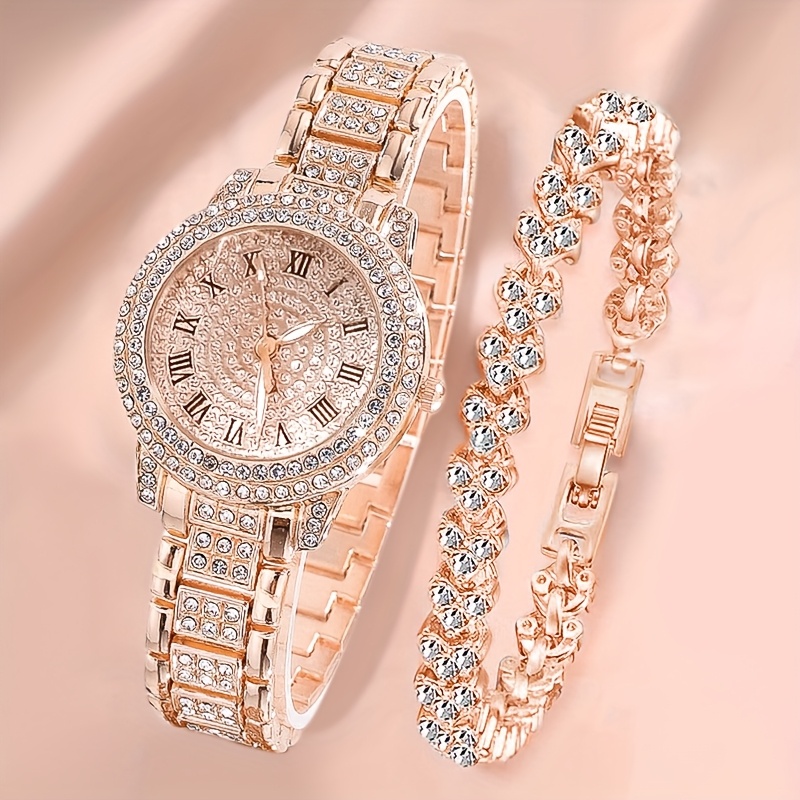 2pc Pointer Style Quartz Watch Set