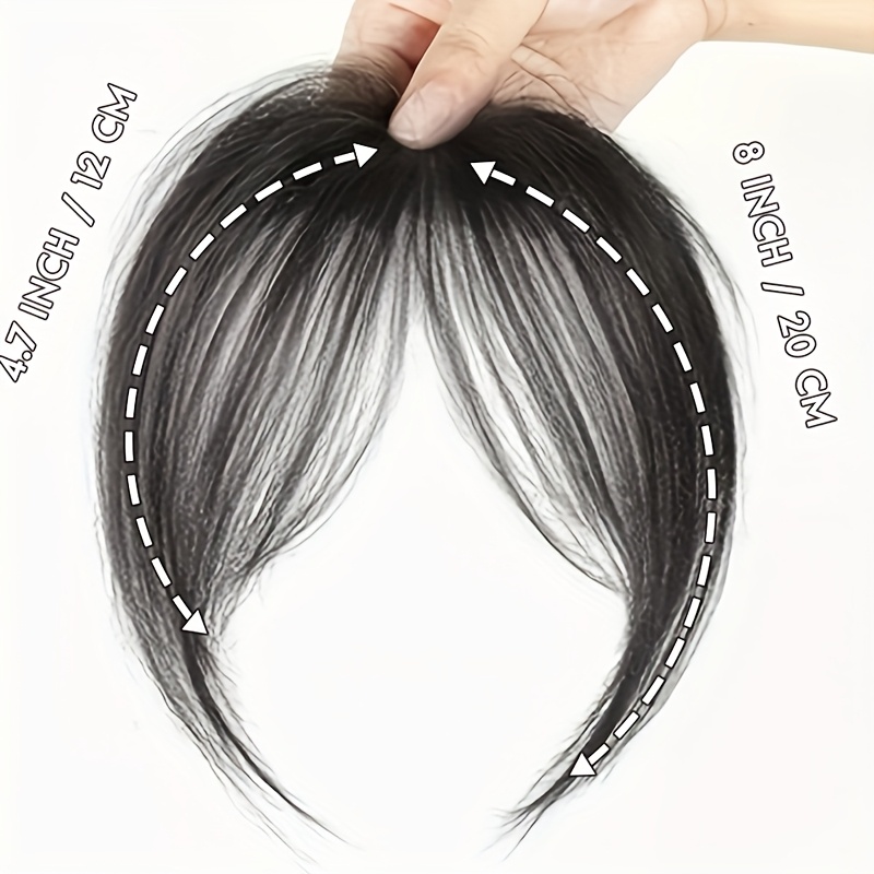 womens bangs wig 8 inch   straight hair with volume   everyday wear stylish hair accessory   texture high temperature fiber details 3