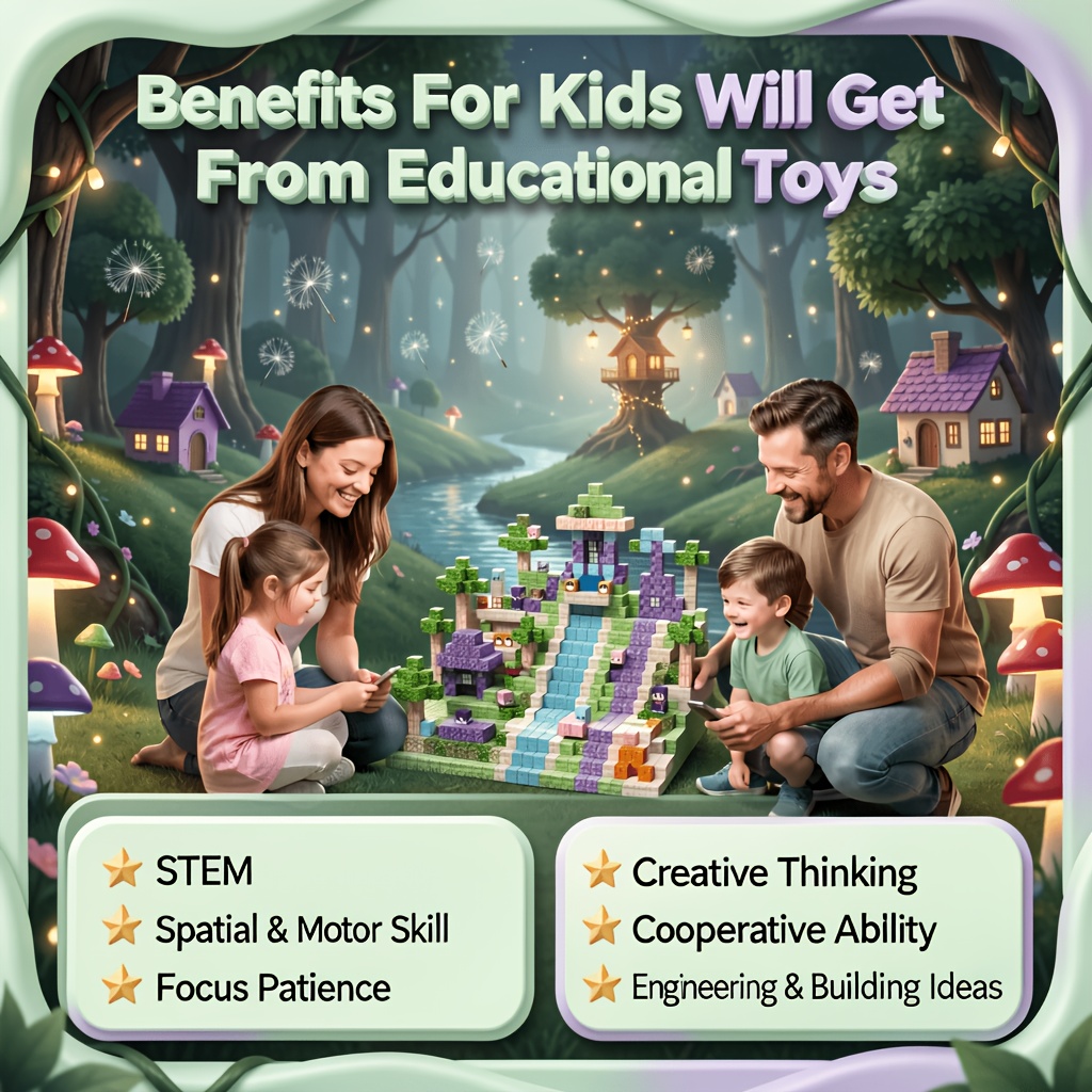 300pcs Random Building Blocks for Creative Play