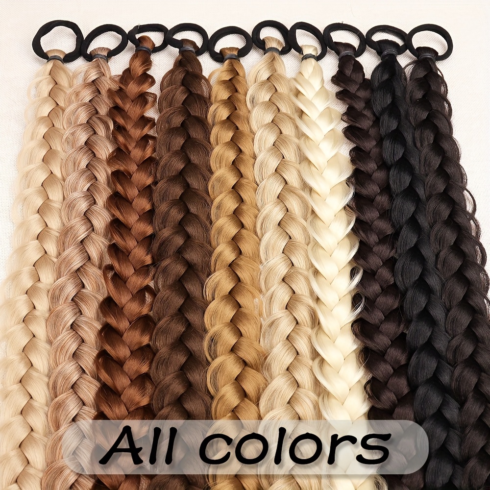 2 pack braided ponytail synthetic hair extensions suitable for womens daily wear