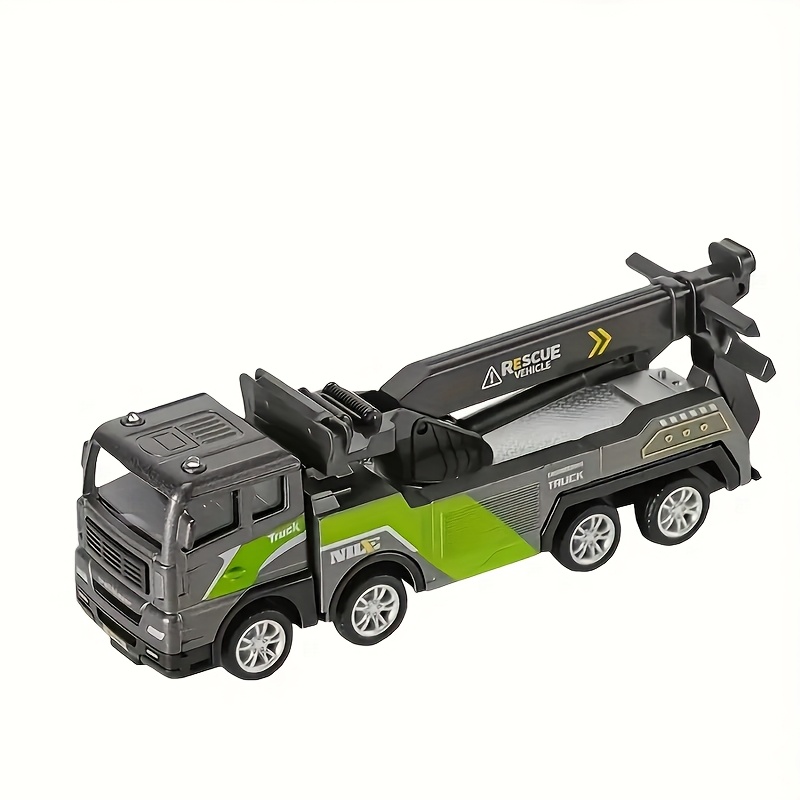Conusea Heavy Duty Crane Trailer Rescue Vehicle Toy: Abs Construction, Multifunctional Lifting, Dump Trucks, Emergency , Christmas Gift
