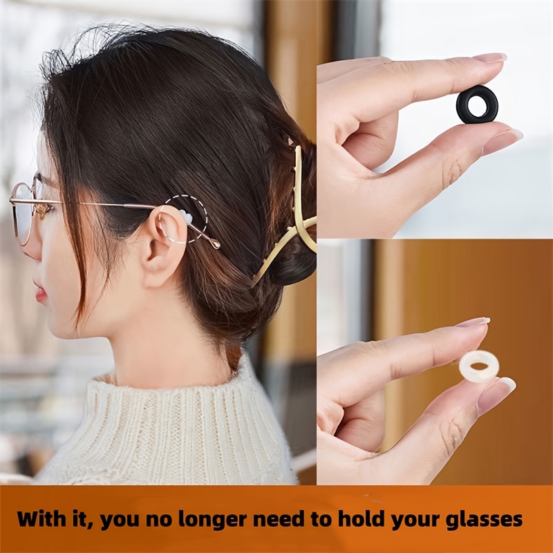 

2/10pcs Glasses Anti Slip Cover/anti Falling Silicone Fixed Ear Hook Bracket, Glasses Anti Falling Foot Cover Buckle