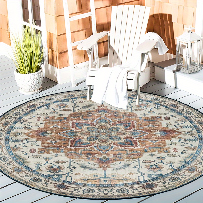 round area rug sold on Temu United States