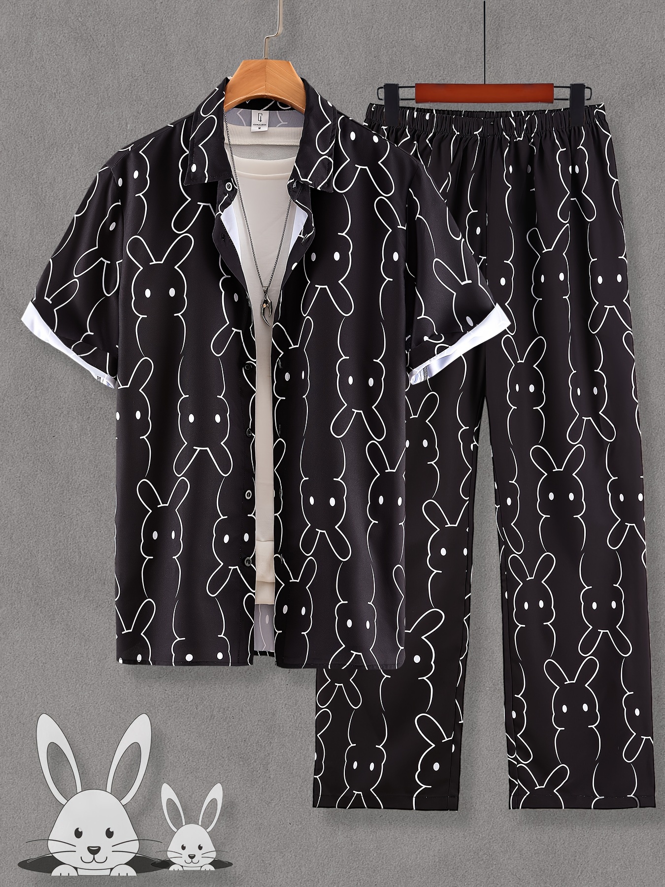 Men's Pajama Sets, Long Sleeve Shirt And Pants Suit, Male Homewear/Home  Clothes