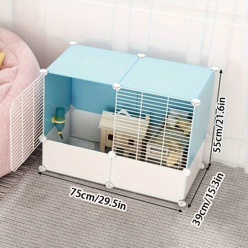 1pc Small Pet Iron Cage, Hamster Villa Cabinet Cage, Small Animal Nest, Breathable And Does Not Occupy The Ground Hamster Cage Accessories Small Animal Cage