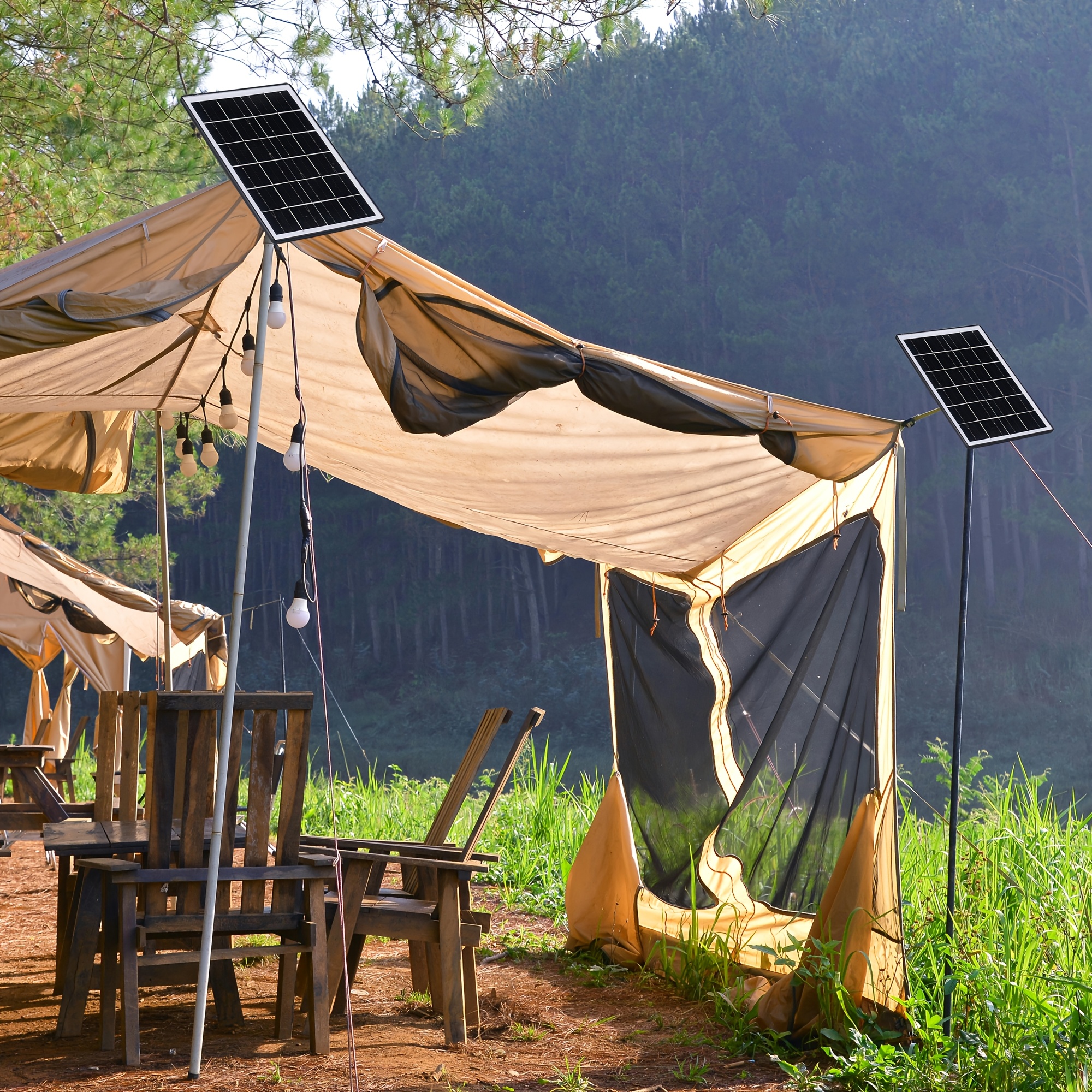 5w high   battery solar panels, 5200mah portable solar charger with usb connector for outdoor built-in battery security cameras and string lights, solar panel with battery, solar usb charger, solar panel portable, solar battery charger, outdoor power supply, lightweight panel, foldable solar setup, high  cells, durable solar cells, solar power bank, camping gear,     Product details 5