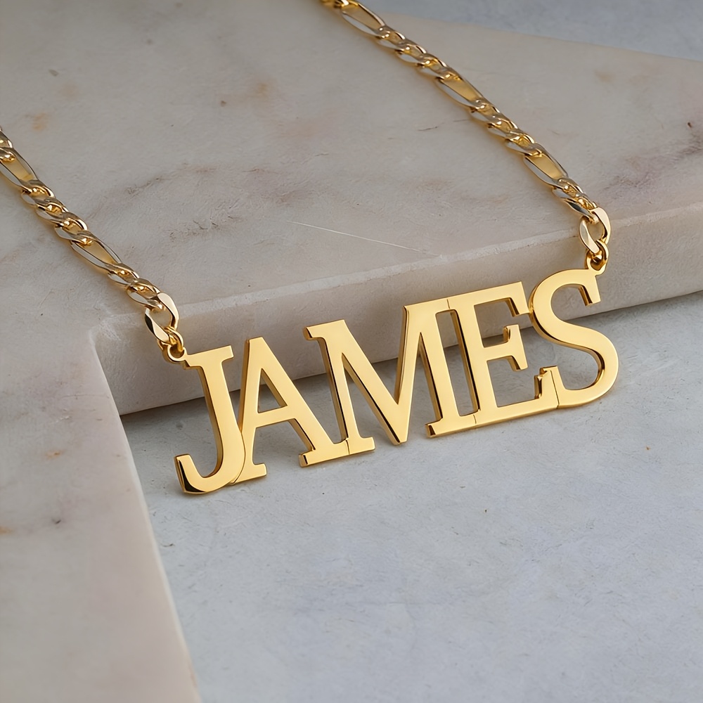 TEMU Collana personalizzata con inglese per , con catena delicata e lavorazione qualit�. Realizzata in acciaio inossidabile 304L 304L 304L 304L 304L