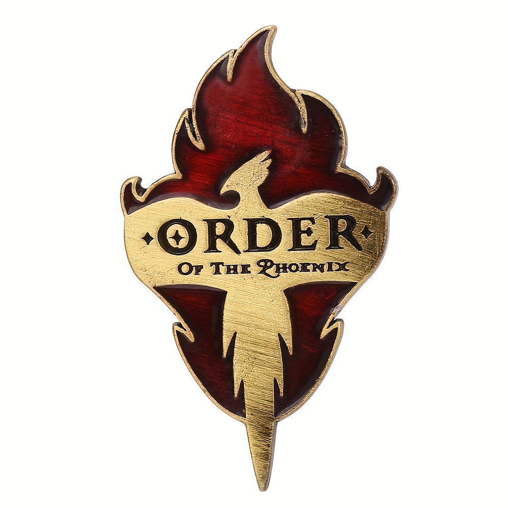 1pc Harry Potter Order Of Symbol Brooch Wizarding World Enamel Pin Movie School Jewelry
