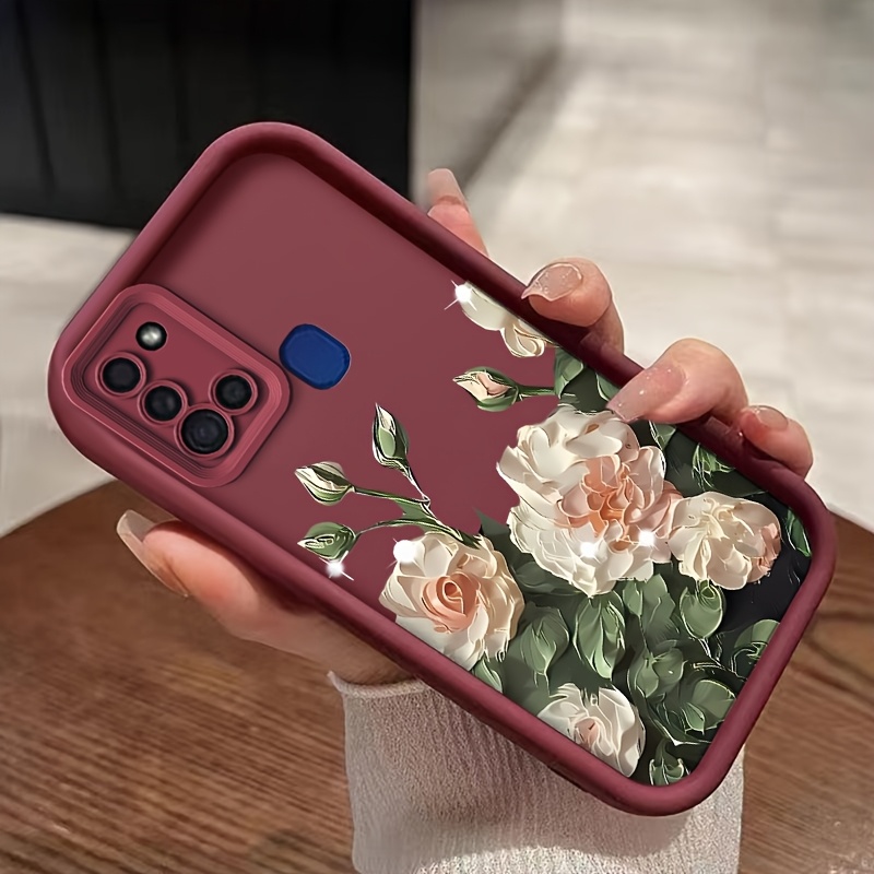 TEMU Funda para Teléfono - Carcasa Blanda de TPU a Prueba de Golpes con Diseño Silvestre, que Cobertura Total para el Samsung A21S