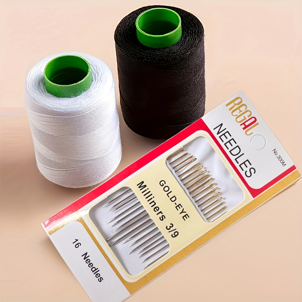 Diy Sewing Kit With 16 Needles And White/ Home Away Sewing Kit - Complete Sewing Set For Crafting And Garment Repair