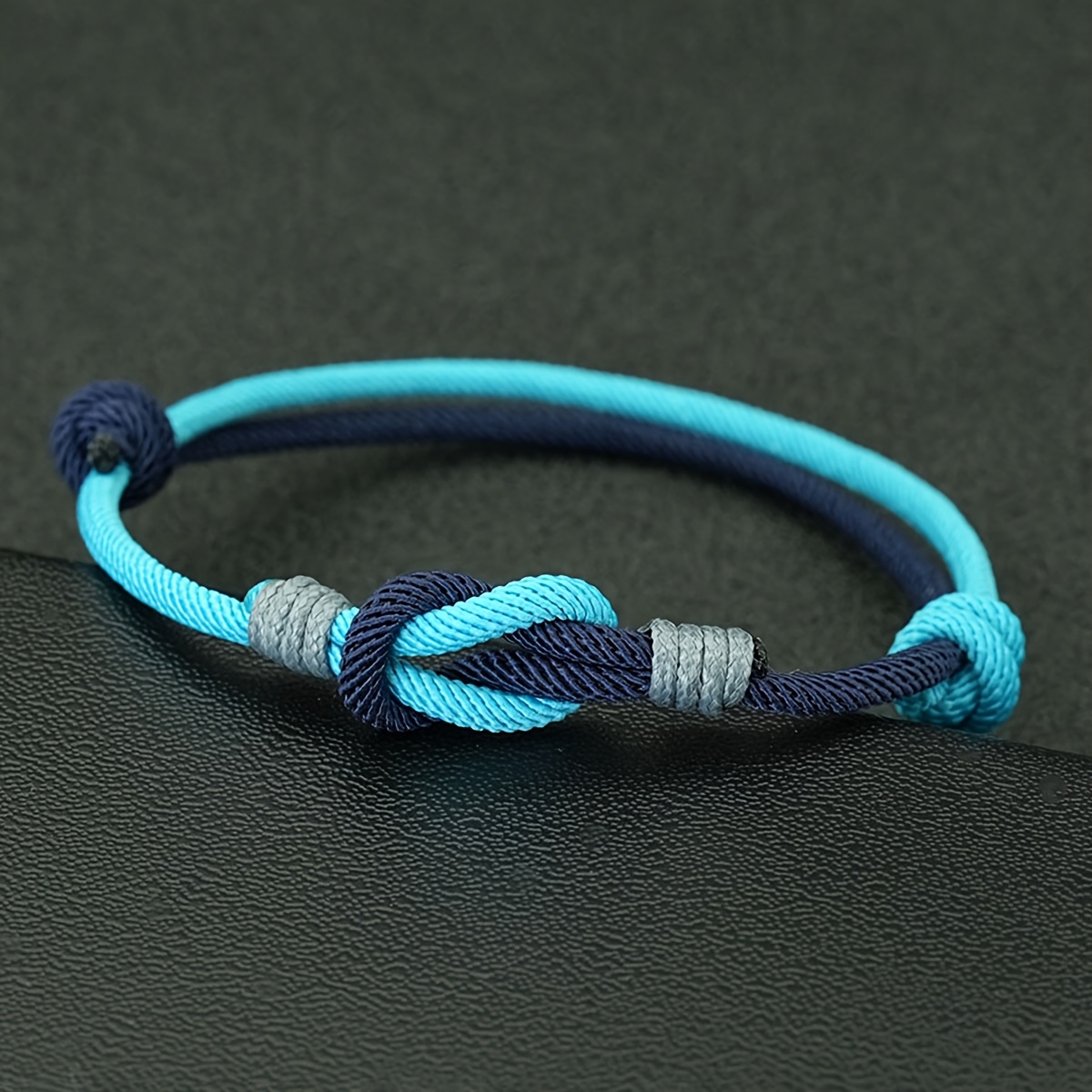 Men's Minimalist Braided Cord Bracelet, Handmade