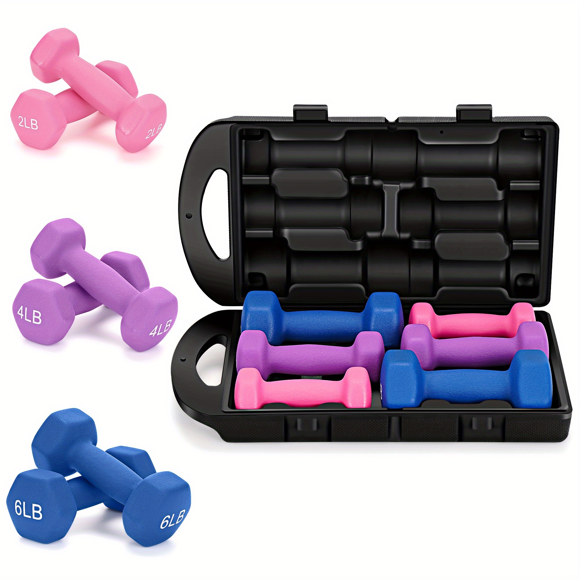 TEMU Adjustable Dumbbell Hand Weights Set Gift Box Style