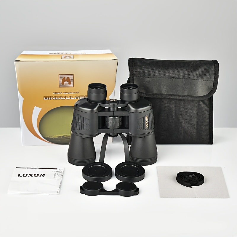 Image of 10x50 High Magnification Hd Binoculars With Large Eyepiece For A Wide Field Of View - Ideal For Bird Watching, Hunting, , Travel, And - Includes A Carrying Case And Strap