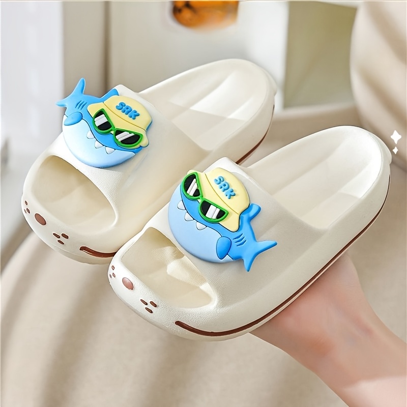 Pantofole Da Doccia Antiscivolo Per Bambini Con Motivo Nuvola – Leggere E Morbide In EVA E PU, Altezza Tacco 2.5 Cm