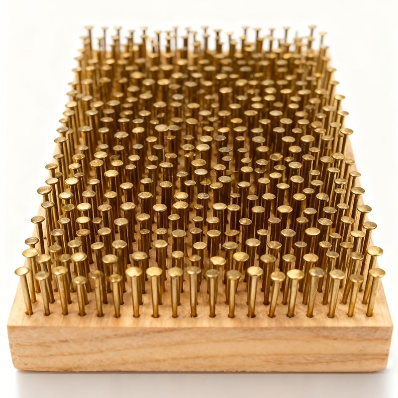 TEMU 80pcs Of Copper Golden Small Nails Copper Plated Nails Wooden Box Nails Lengths Are: 1.3cm 2.2cm 2.5cm 3.2cm 4cm 5cm Iron Nails Pure Copper