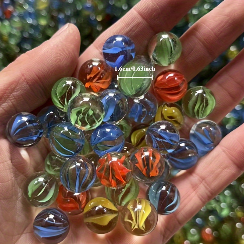 Tokaneit 20 Pezzi Biglie Colorate in Vetro, Artigianato Tradizionale, Biglie di Vetro Colorate con Occhi di Gatto 16 mm, Per Sport All'aperto, Decorazione di Acquari e Vasi da Fiori