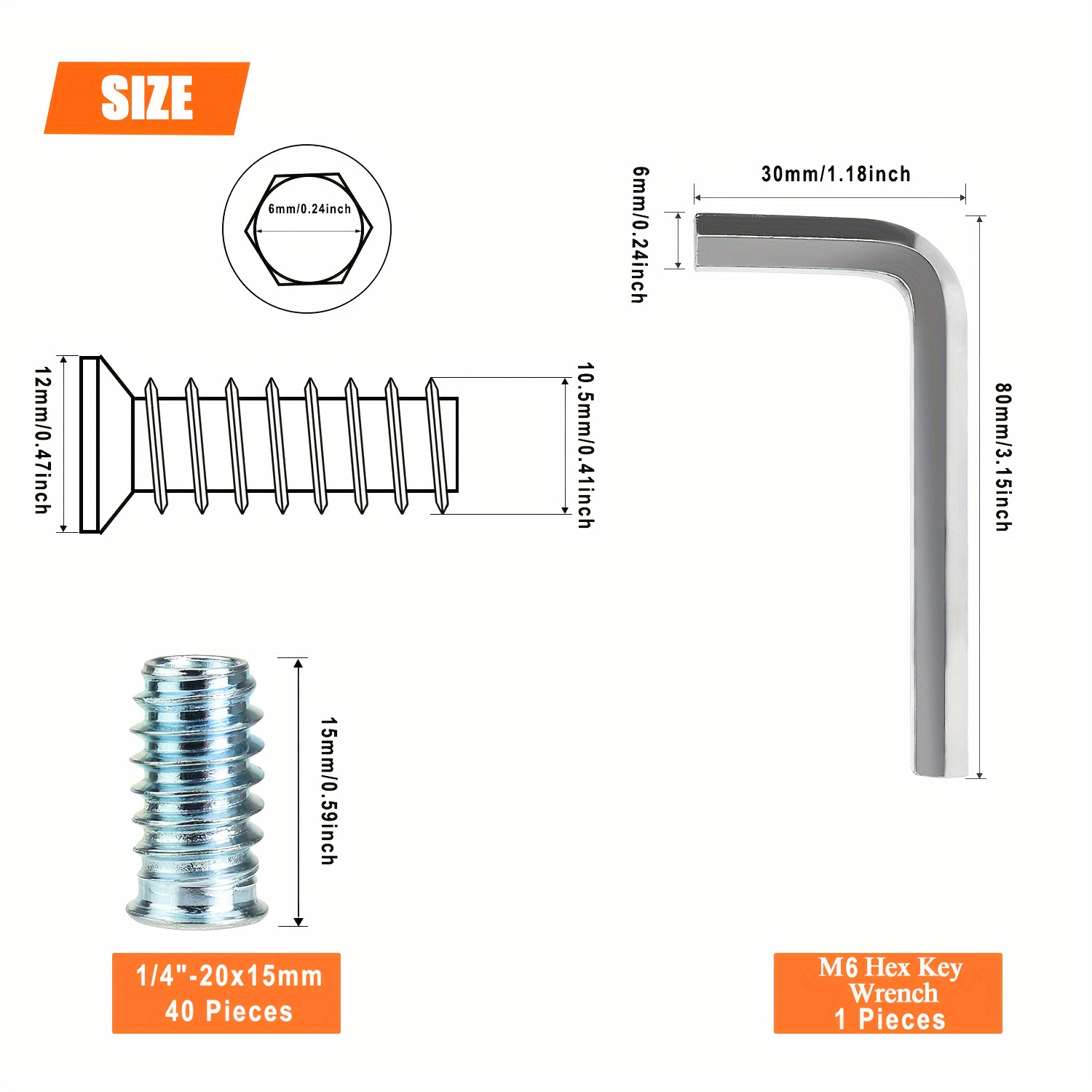 TEMU 40- Inserts 1/4