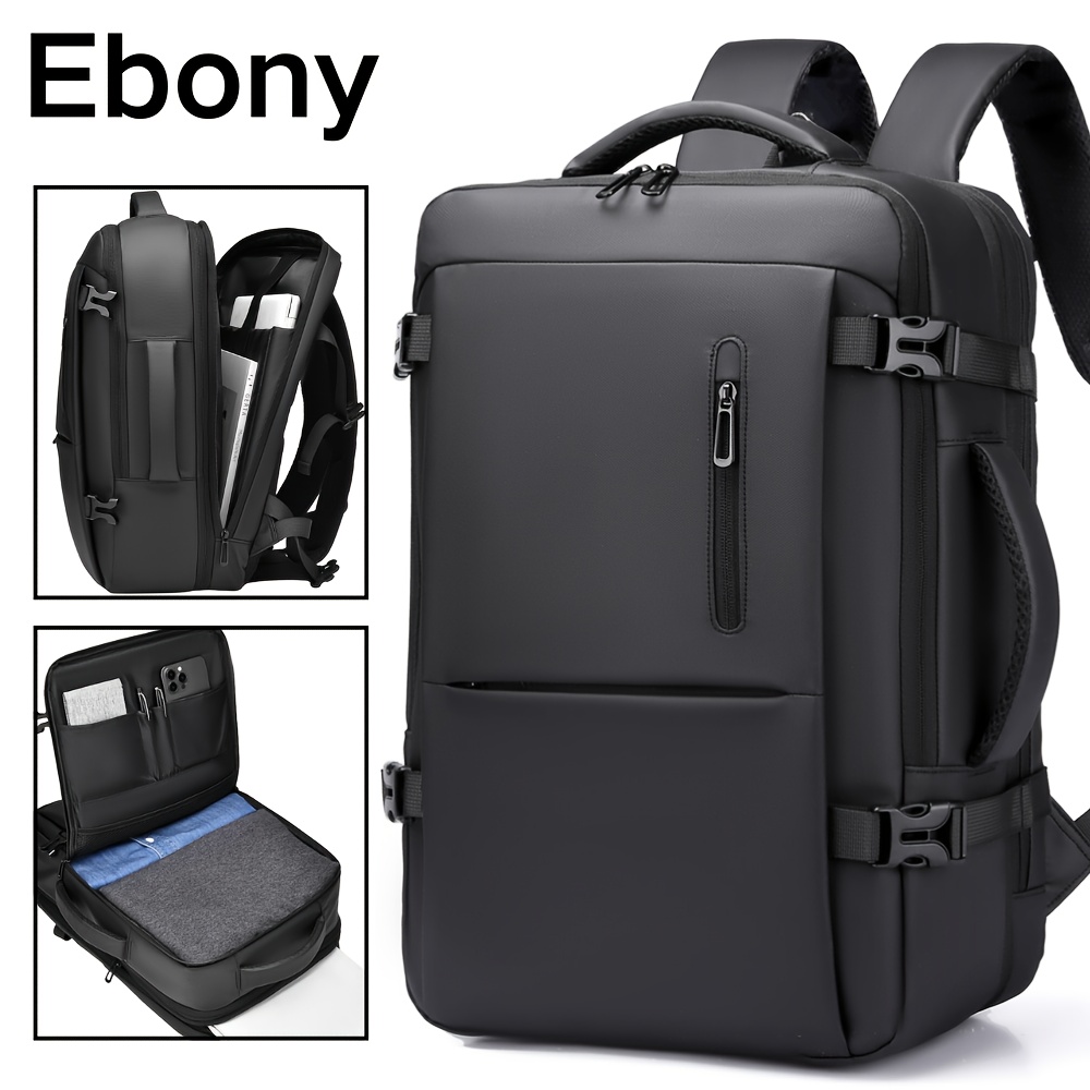 TEMU Weixier Men's Backpack Suitcase Handbag Unisex Backpack Laptop Bag Large Capacity Sports Functional Backpack, 180° Opening Weekend Overnight Bag