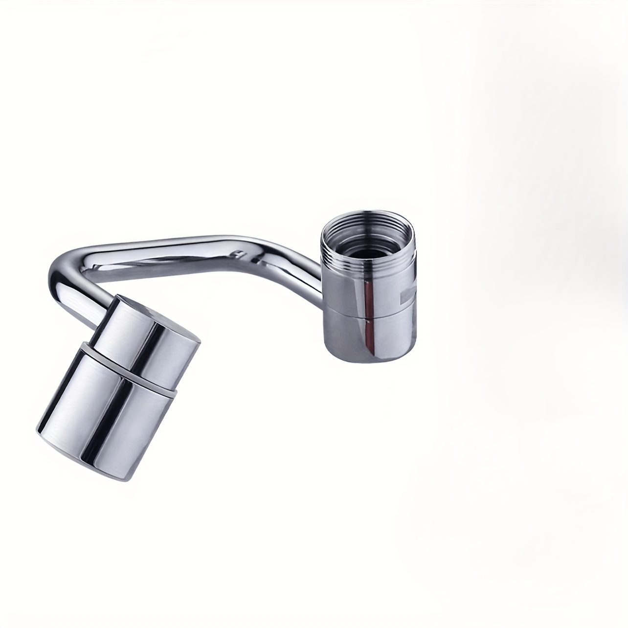 Image of 1080° Rotatable Aerator, Swivel Extender With 2-mode Splash Filter, Sink Attachment For 55/64"-27 Male, G1/2" Male, And 15/16"-27 Female Kitchen & Bathroom Faucets
