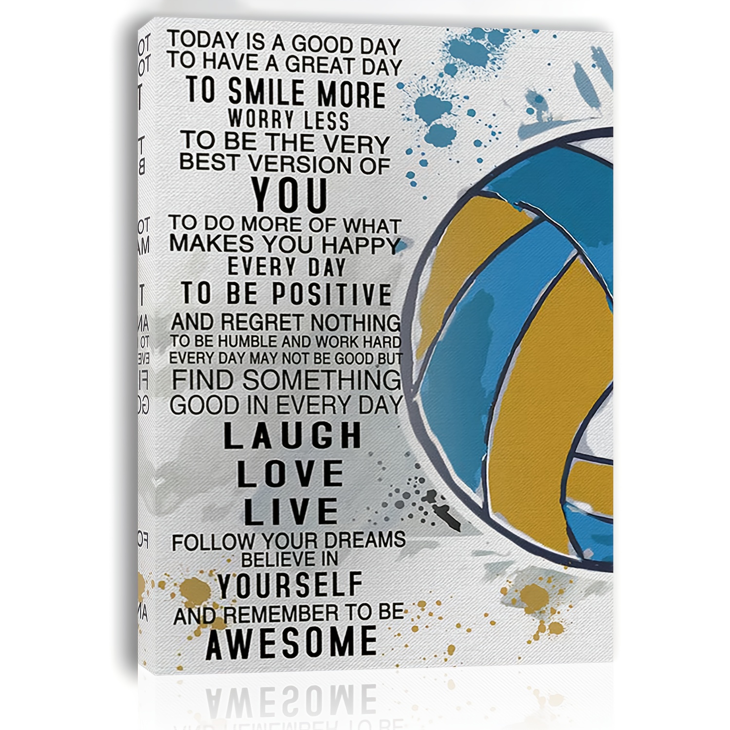 

1pc Inspirational Volleyball , Wooden , Decor For , , , 's , 11.8x15.7