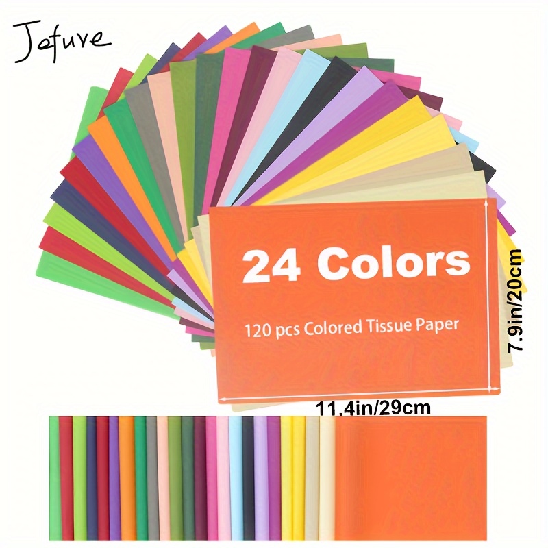 

[top-] Jefure 120pcs Tissue - For Wrapping, Art & - For Parties & - 11.4" X 7.9" Sheets