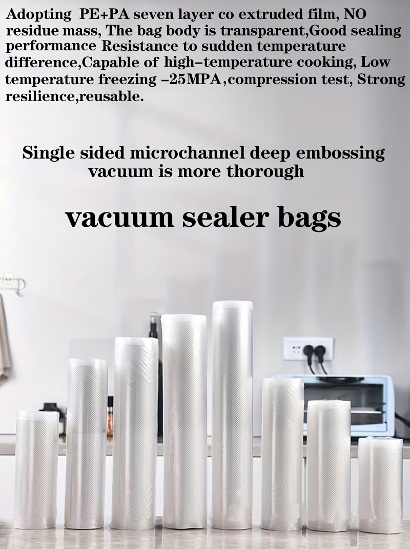 vacuum sealer storage bags for food preservation keep meat steak more fresh ideal for sous vide cooking kitchen essentials details 0