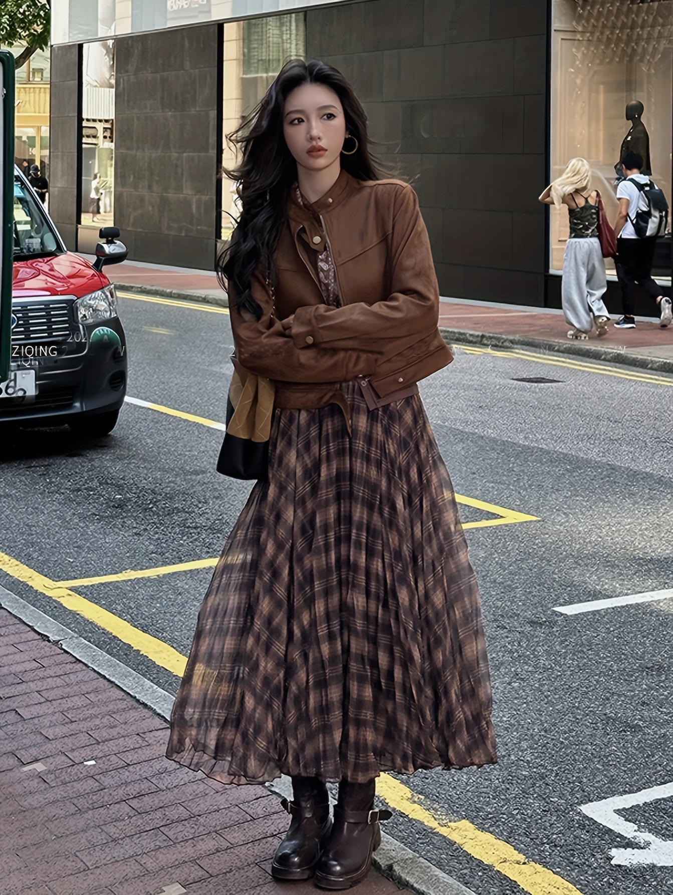 womens korean inspired elegant a line maxi skirt Temu Chile