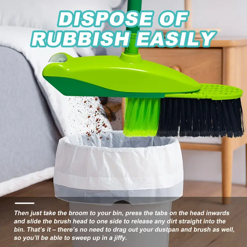 battery powered with rotating brush 2 in 1 sweeping tool with built in collection for dust hair and cat litter operates on aa batteries details 4