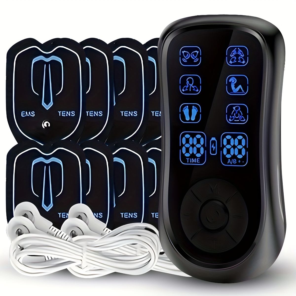 Électrostimulateur Musculaire TENS/EMS - Appareil De Massage Rechargeable - Neuf