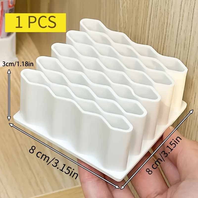 1pc 32-cell Grid Ointment Organizer, Divided Tube Medicine For Home Desktop Holder Glue Makeup Brush Sample Organizer